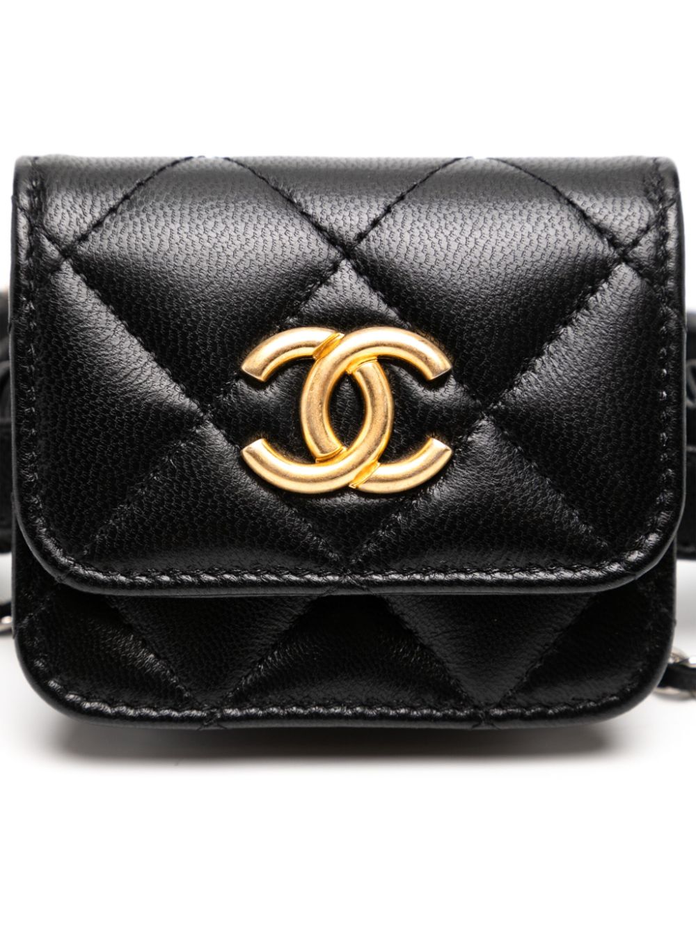 CHANEL 2021 garter thigh micro flap bag Women