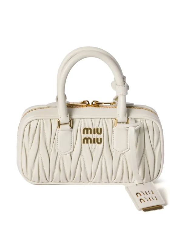 MIU MIU 90s white leather body bag