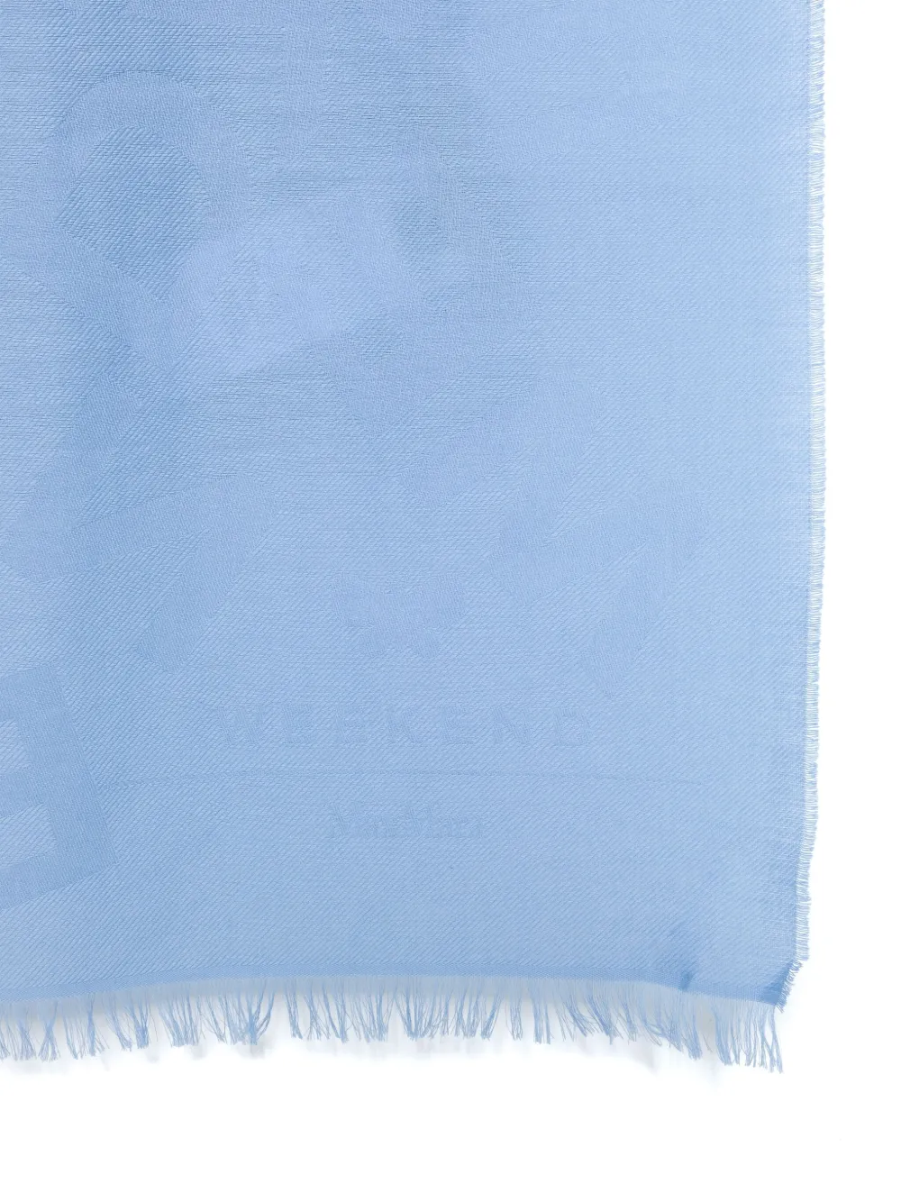 Weekend Max Mara Sjaal met logo-jacquard - Blauw