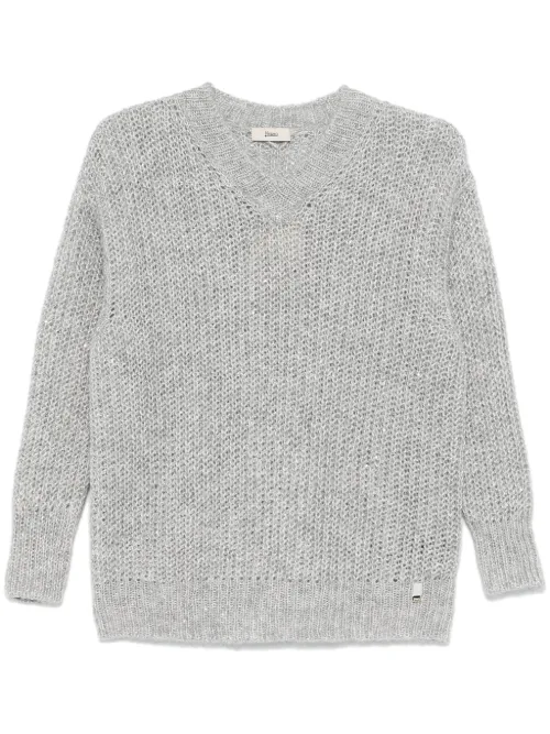 Herno pull orné de sequins - Gris - Herno - Modalova