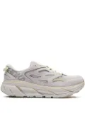 HOKA Clifton L suede ""Grey"" sneakers - White