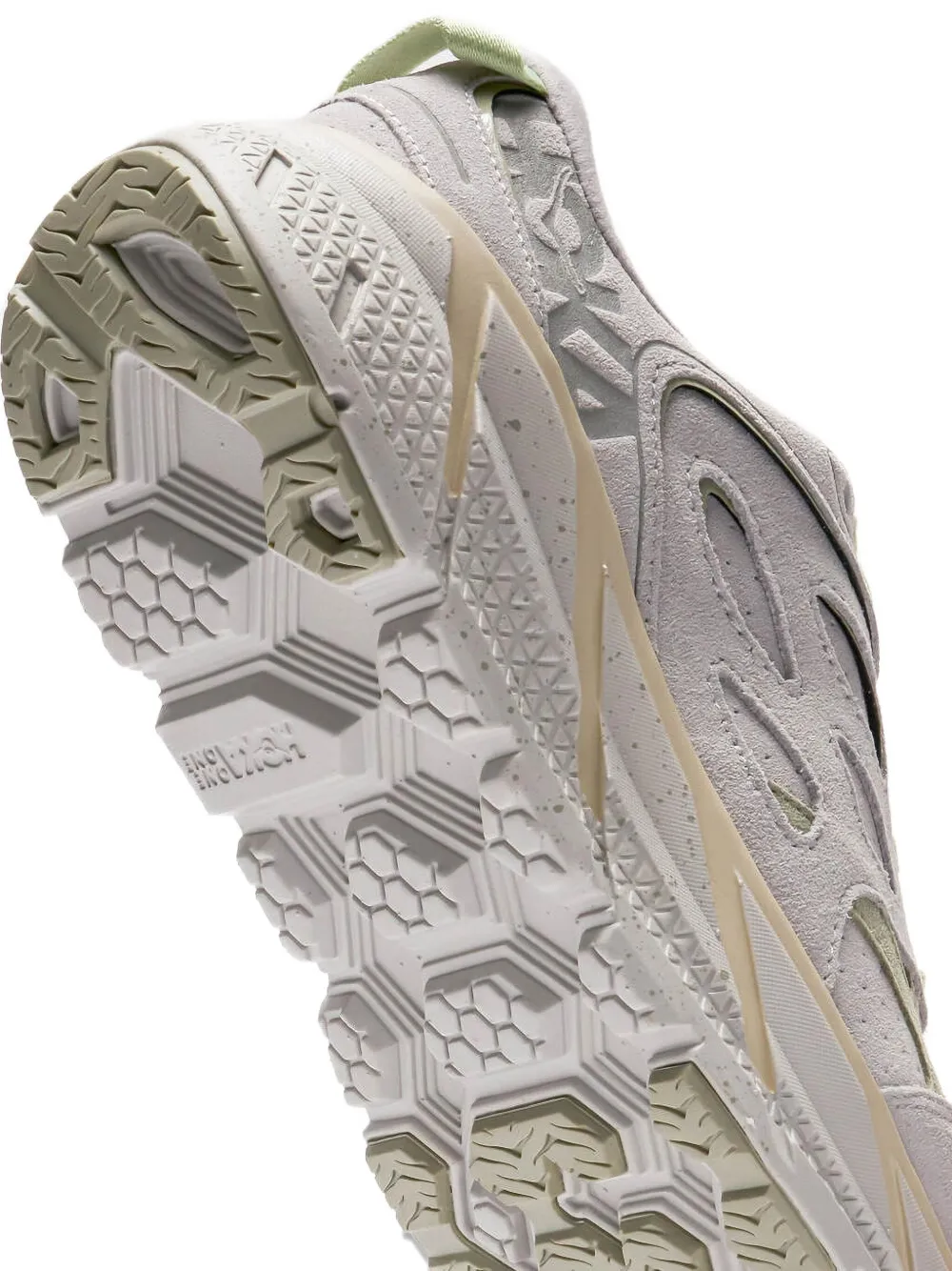 HOKA Clifton L suede "Grey" sneakers White