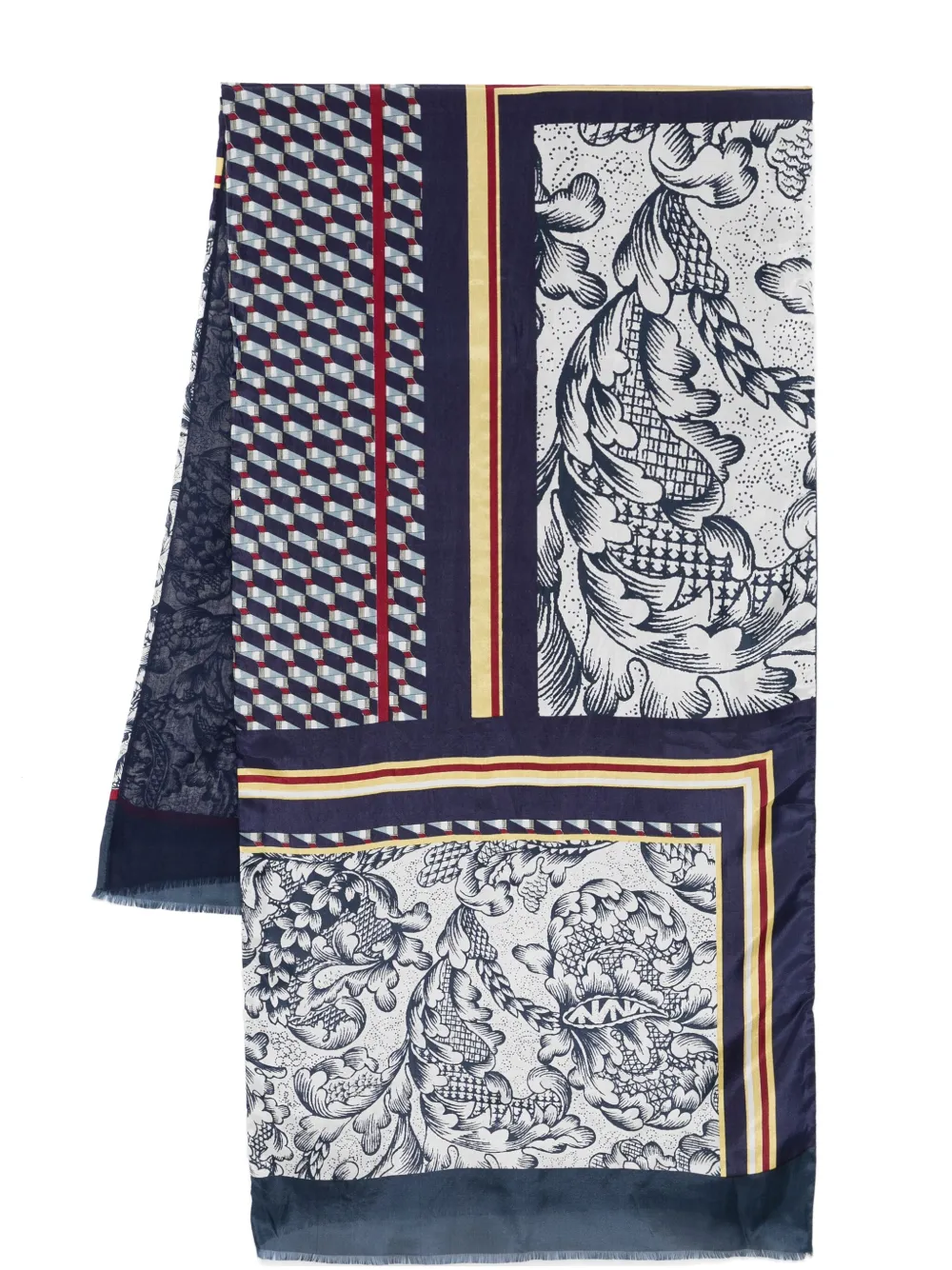 Max Mara Sjaal met geometrische print Blauw