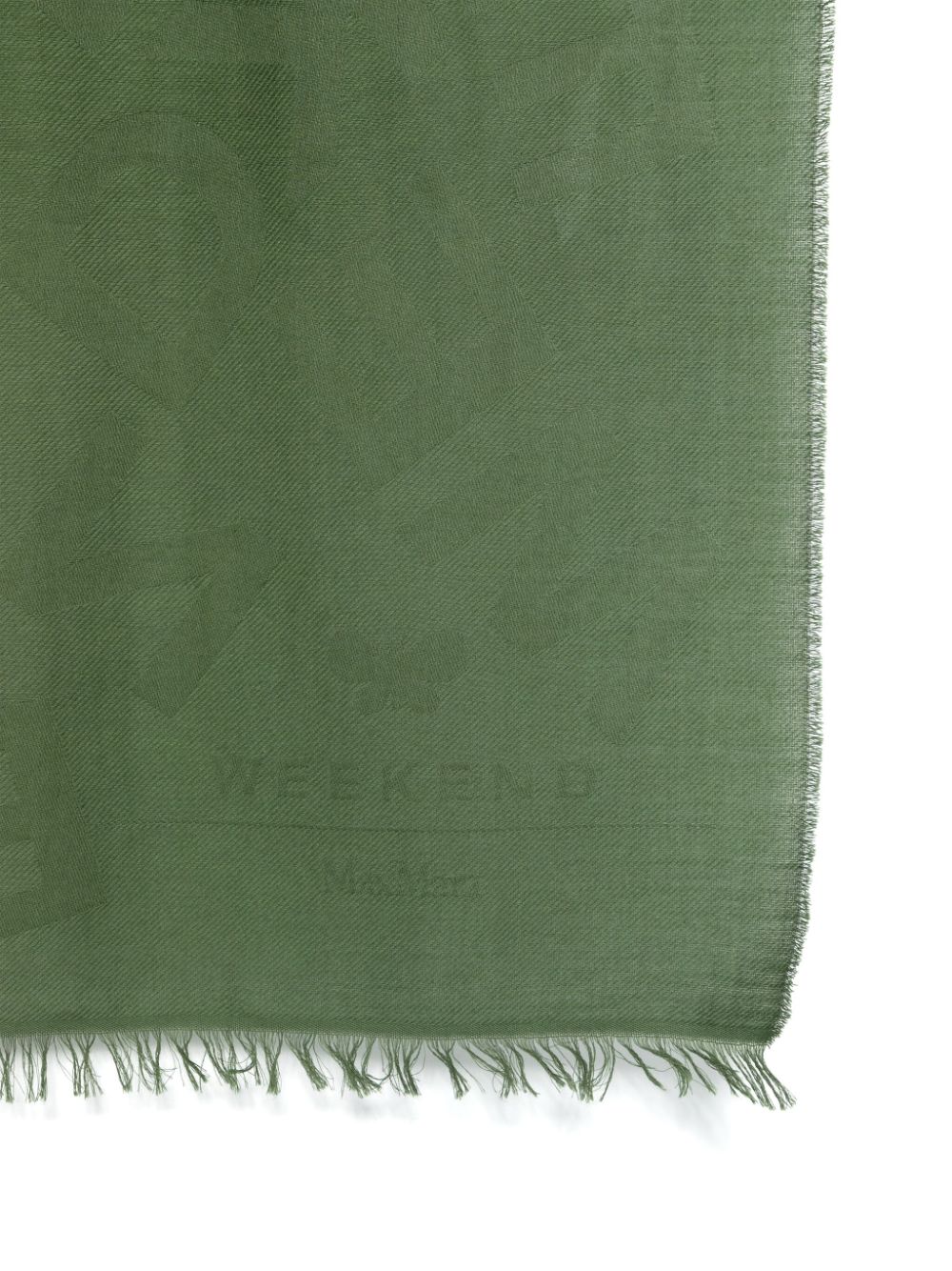 Weekend Max Mara Sjaal met logo-jacquard - Groen