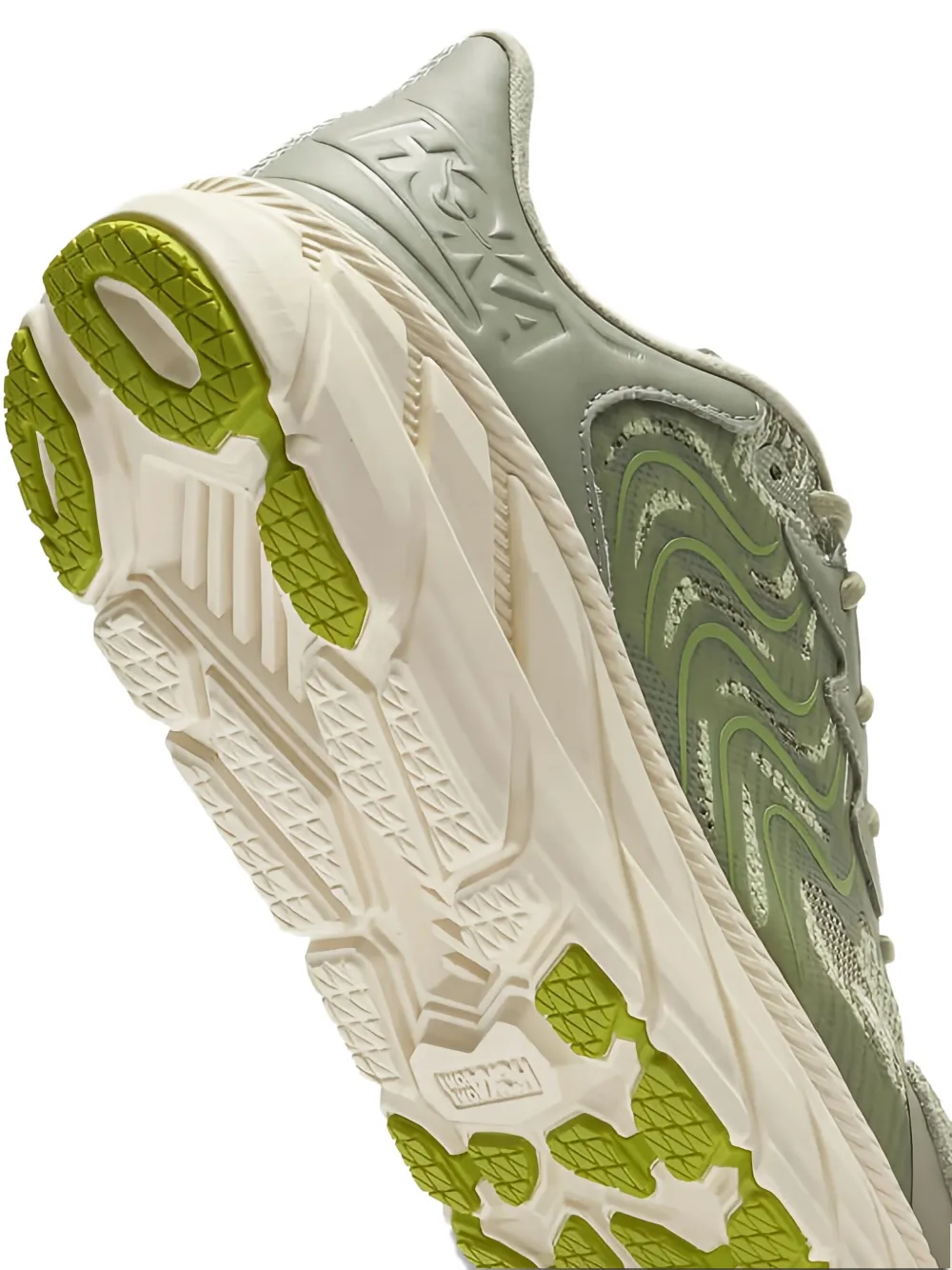 HOKA Clifton LS "Barley Oat Milk" sneakers Green