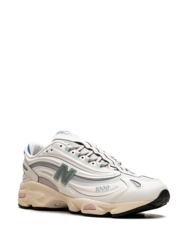 送料込】NEW BALANCE 1000 フェイクレザー＆メッシュ スニーカー New Balance 1000 レザースニーカー | ニュートラル | FARFETCH JP