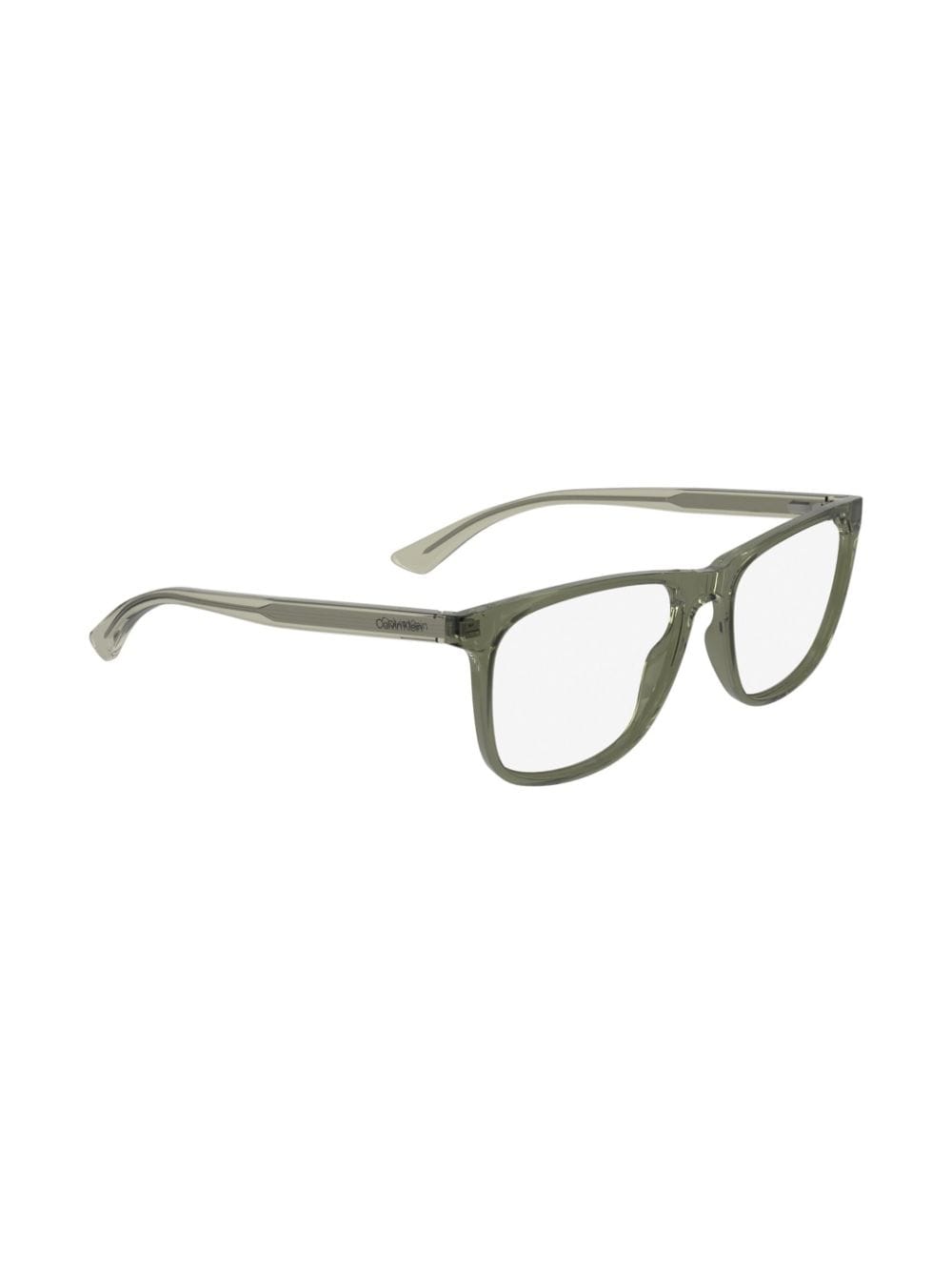 Shop Calvin Klein Rectangle-frame Glasses In Green