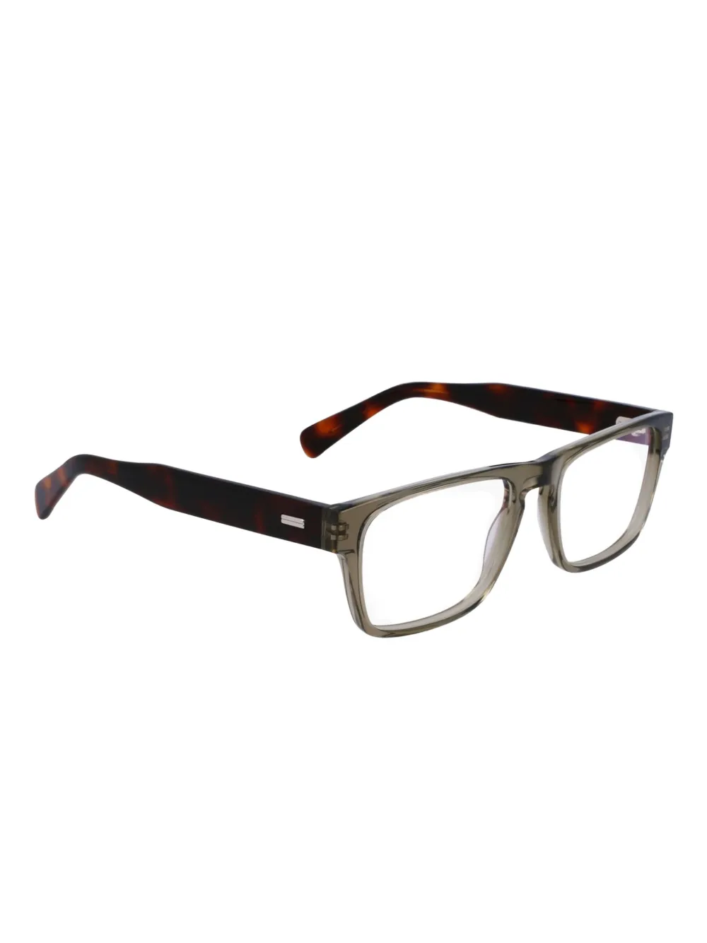 Paul Smith Zonnebril met rechthoekig montuur en schildpadschild-effect Groen