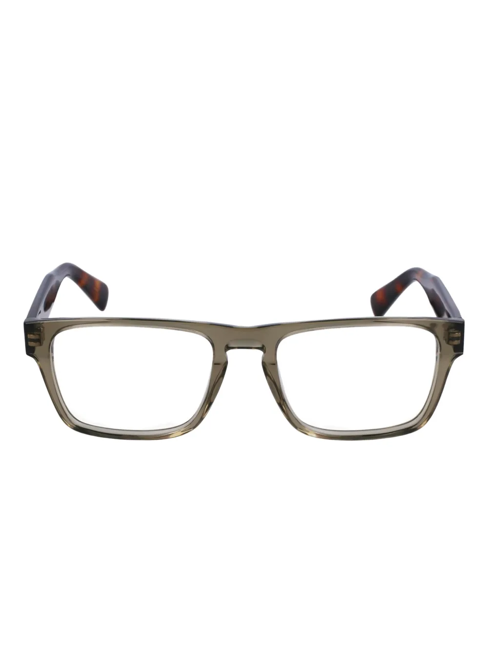 Paul Smith tortoiseshell rectangle glasses Groen