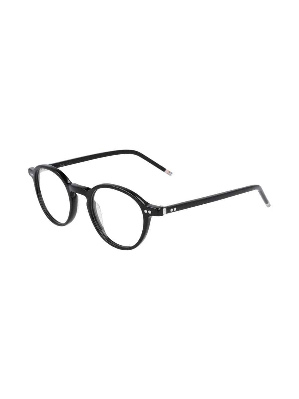 Paul Smith Cannon bril met rond montuur Zwart