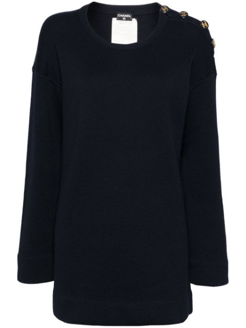 HOT SALE CHANEL 1994 merino-wool jumper Women