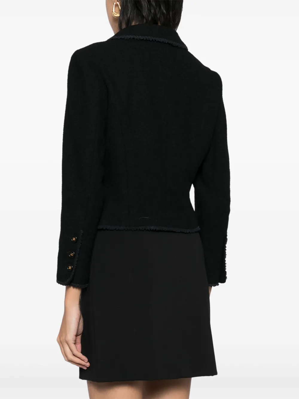 Pre-owned Chanel 1990-2000s Single-breasted Jacket In Black