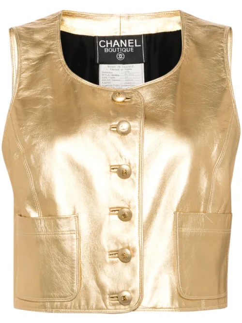 Gilet à design sans manches (1994) - CHANEL Pre-Owned - Modalova