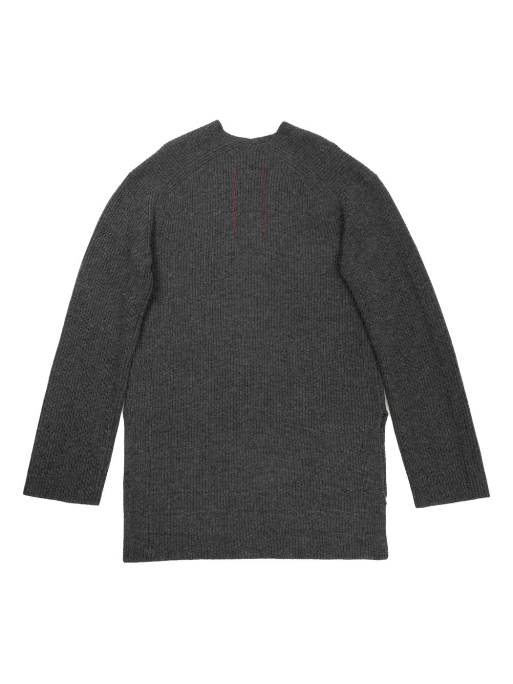 Shop Uma Wang X 1436 V-neck Jumper In Grey