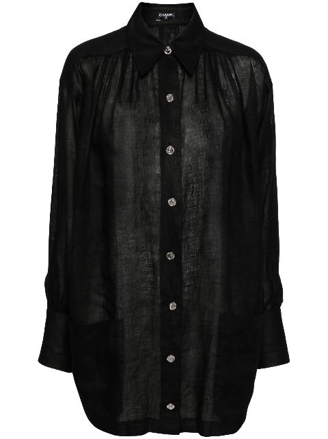 CHANEL 1990-2000s linen shirt Women