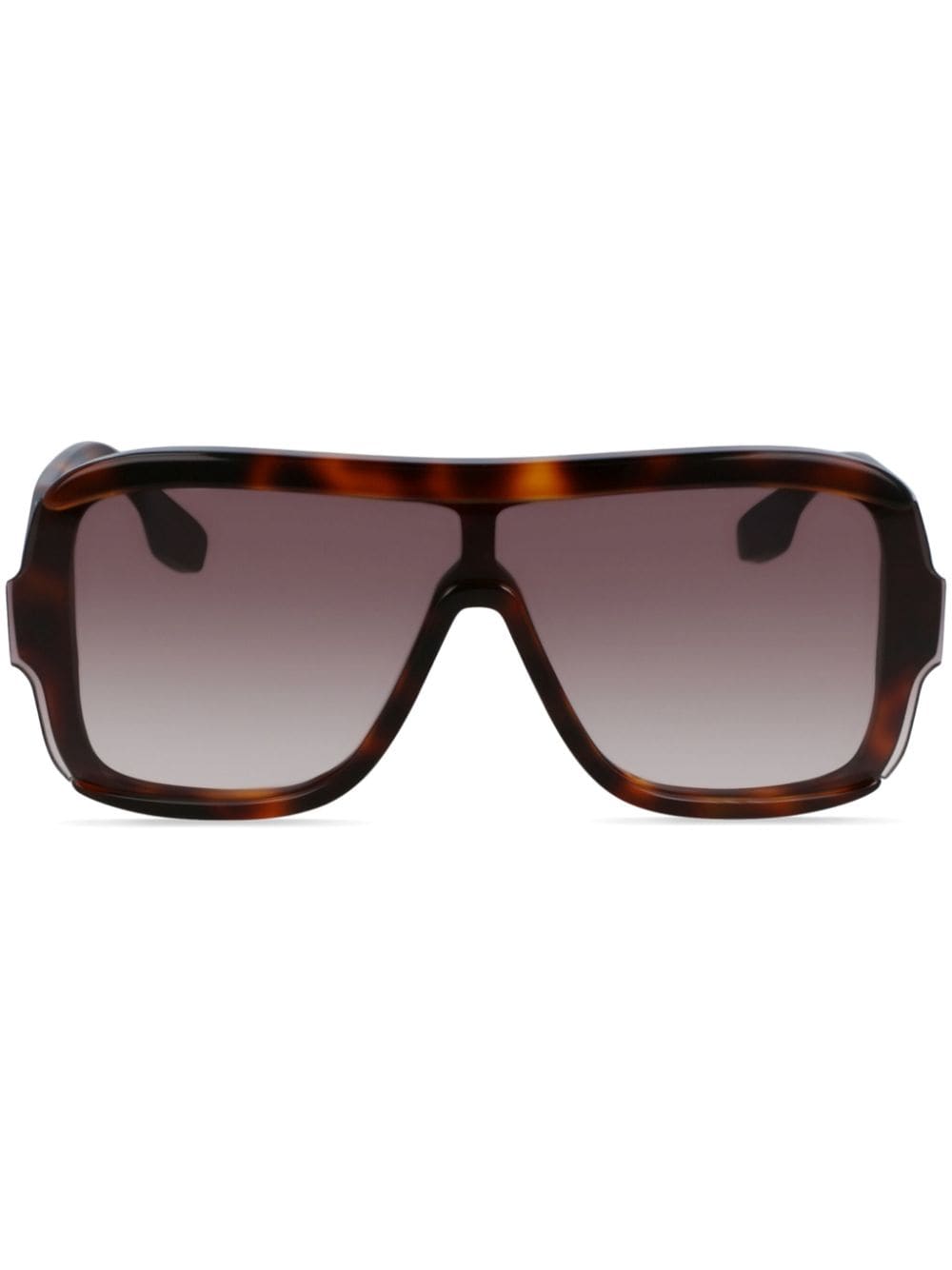 Victoria Beckham Shield-frame Sunglasses In Brown