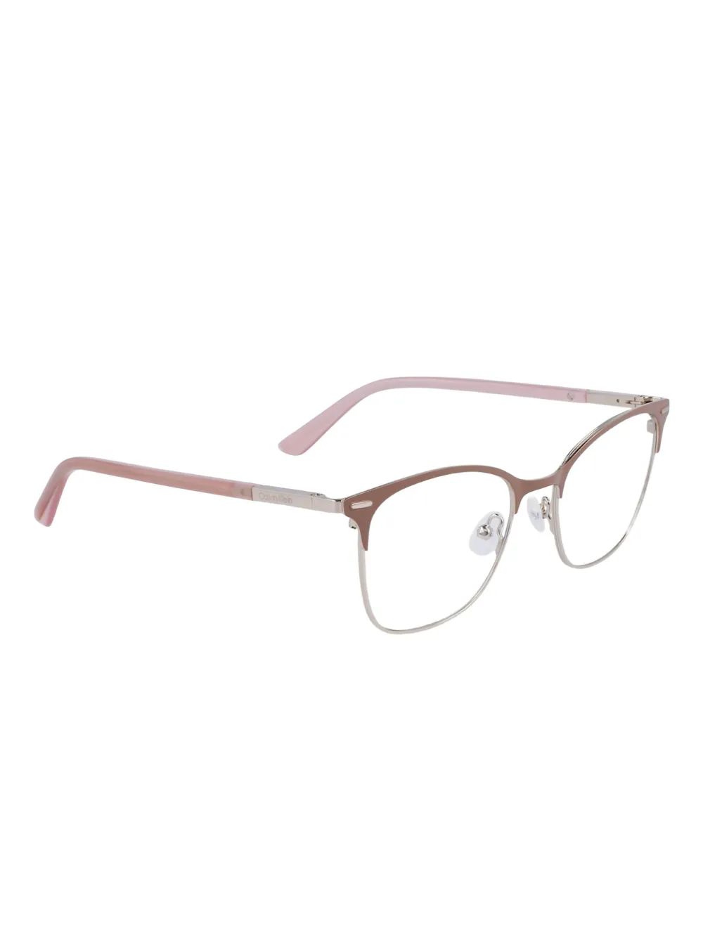 Calvin Klein Bril met cat-eye montuur Bruin