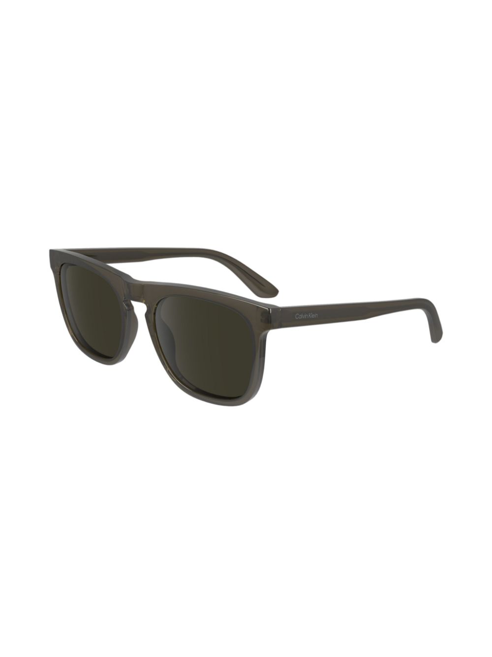 Shop Calvin Klein Square Frame Sunglasses In Grün