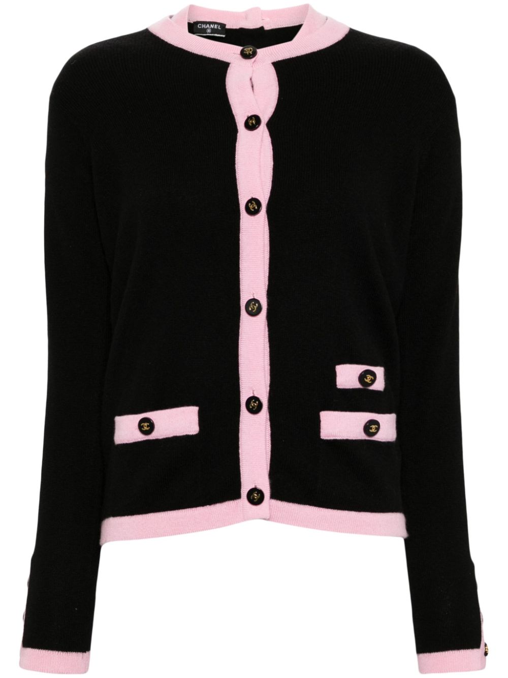 CHANEL 1990s ensemble cardigan short-sleeves top Women