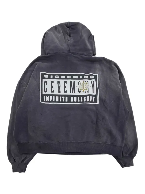 SAINT MXXXXXX Logo Hoodie | Black | FARFETCH