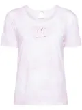 CHANEL Pre-Owned 2009 brushed detail T-shirt - Pink