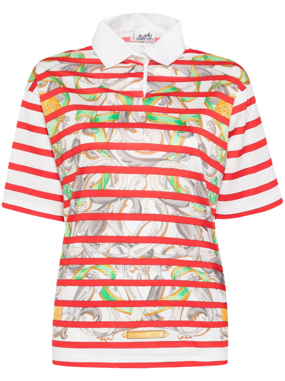 1990-2000s striped polo top