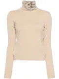 CHANEL Pre-Owned 2004 roll-neck jumper - Neutrals