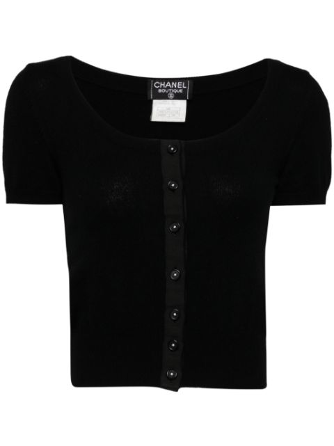 HOT SALE CHANEL 1995 short sleeve cardigan Women