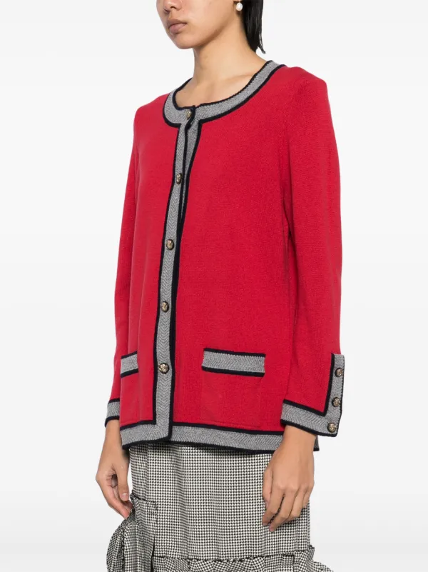 CHANEL Pre-Owned 2010-2020s Cashmere Cardigan | Red