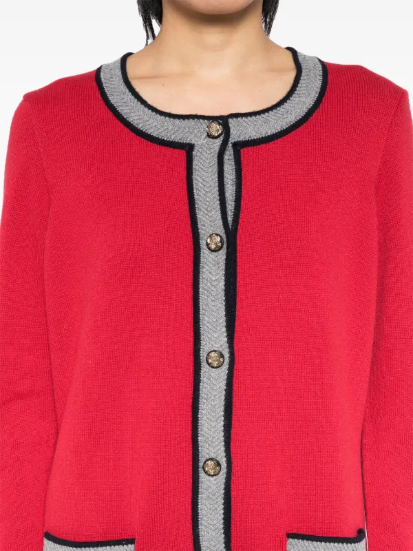 CHANEL Pre-Owned 2010-2020s Cashmere Cardigan Red FARFETCH IN