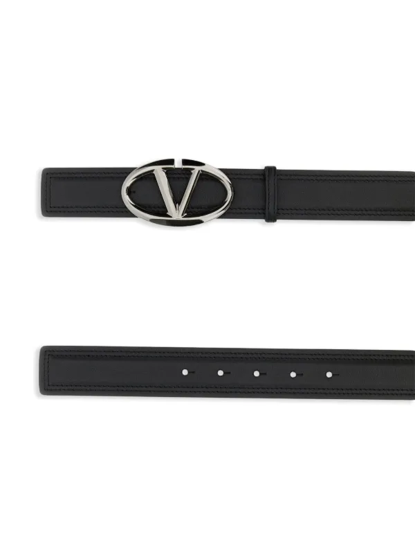 ベルト Valentino Garavani Vlogo Leather Belt Valentino Garavani VLogo Leather Belt | Black | FARFETCH PL