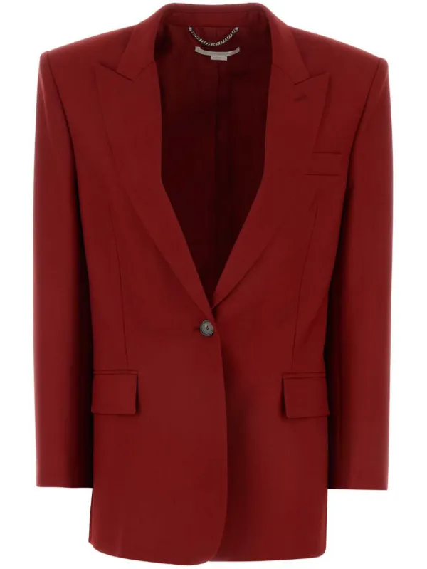 ジャケット Stella McCartney Red wool oversize blazer 25403613_55473885_600.jpg