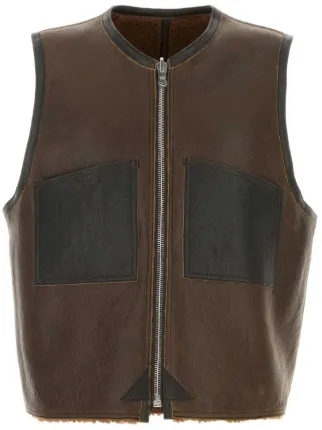 OUR LEGACY Reversible Vest | Brown | FARFETCH PL