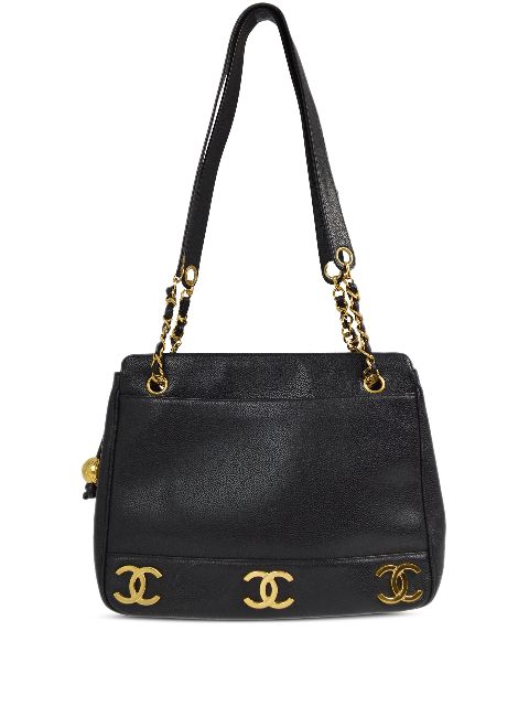 HOT SALE CHANEL 1995 Triple CC shoulder bag Women