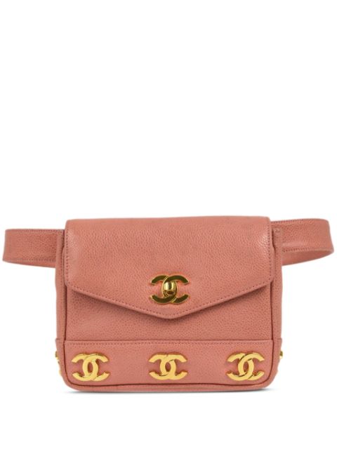 HOT SALE CHANEL 1992 Triple CC belt bum bag Women