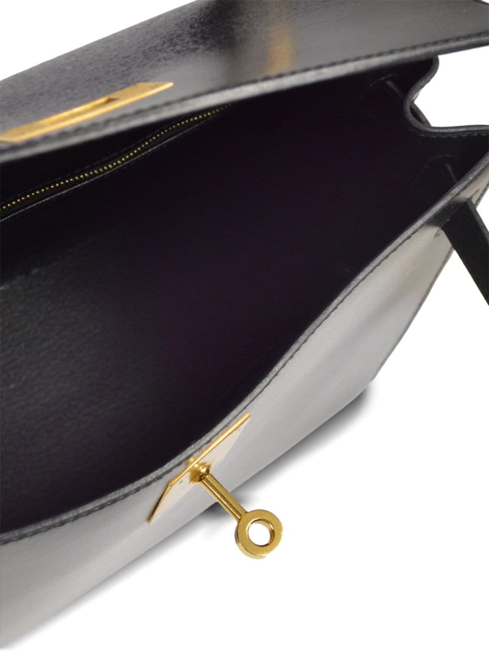 Pre-owned Hermes Kelly 28 Sellier 单肩手提包（2003年典藏款） In Schwarz