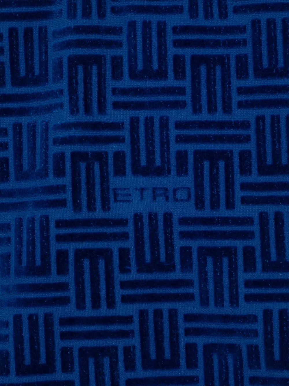 ETRO logo-flocked batch towel (87cm x 59cm) - Blauw