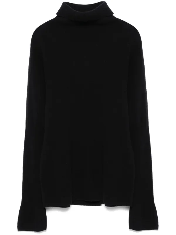 Black low turtleneck on sale