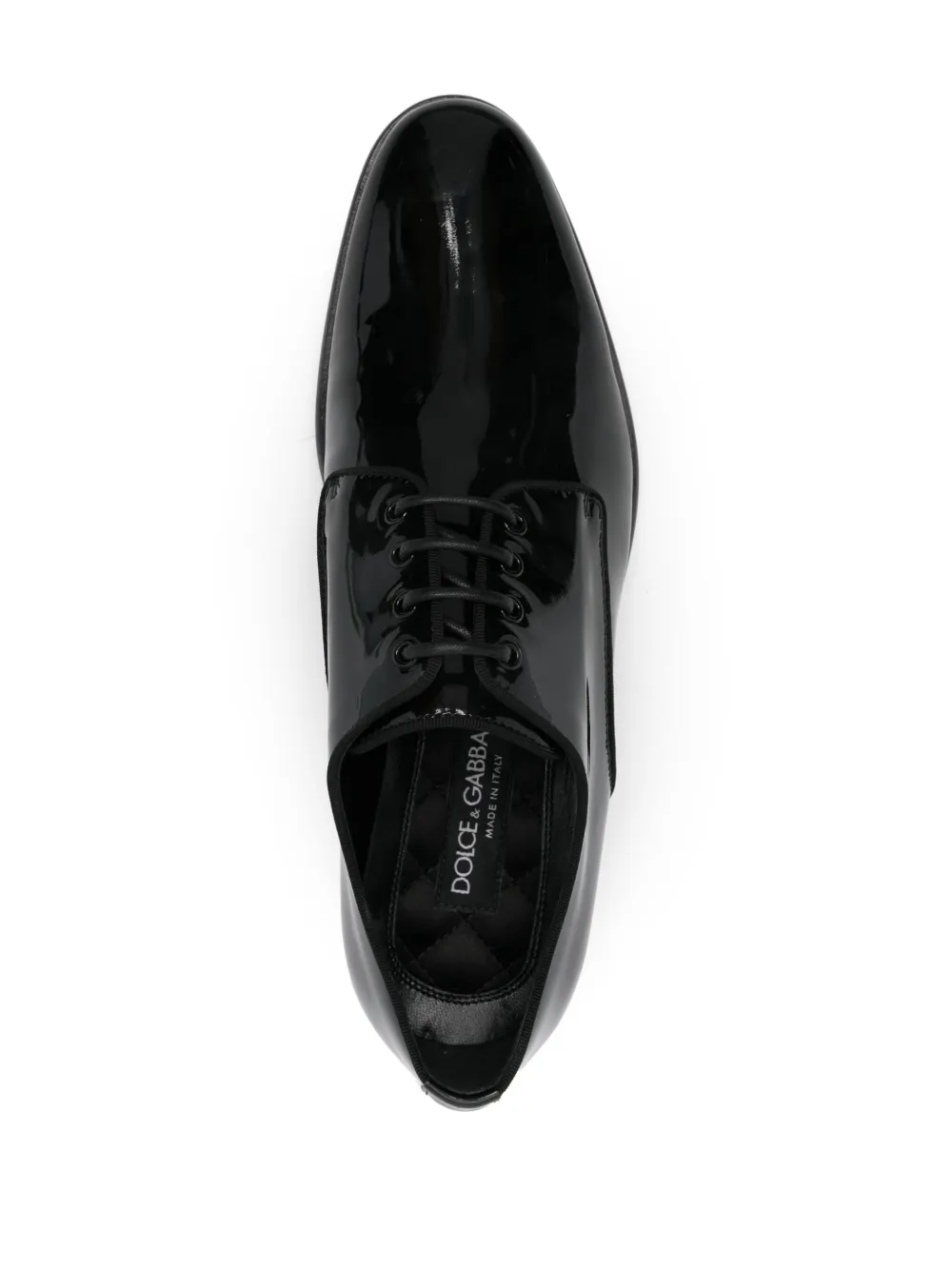 Dolce & Gabbana patent-finish loafers Black