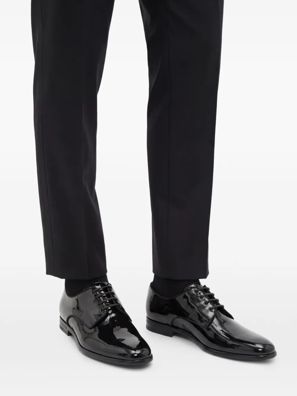 Dolce & Gabbana Gelakte loafers Zwart