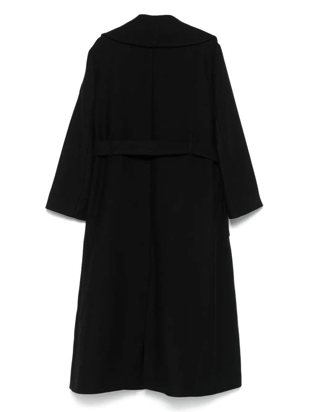 Róhe shawl-collar wrap coat - Zwart