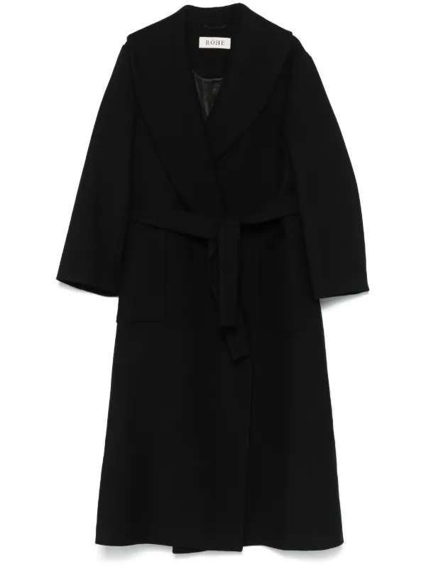 Wrap coat with belt 2025