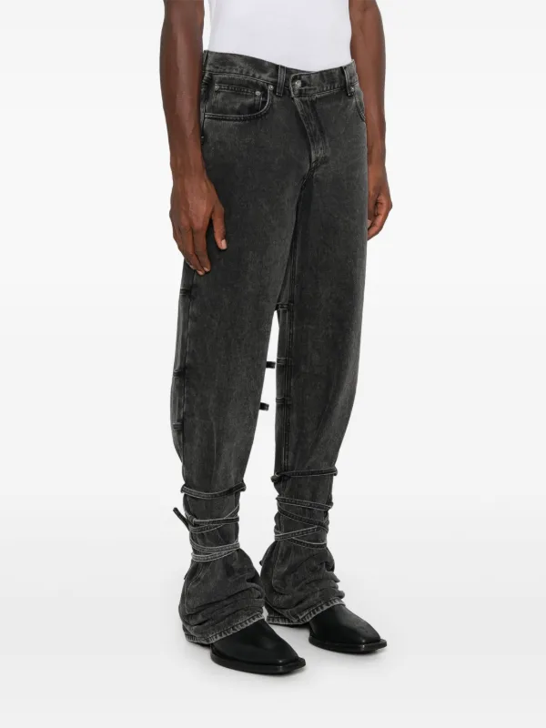 デニム・ジーパン ALEXANDER MCQUEEN Women Denim Pants 804375 QMACX 1307 Black ALEXANDER MCQUEEN Women Denim Pants 804375 QMACX 1307 Black