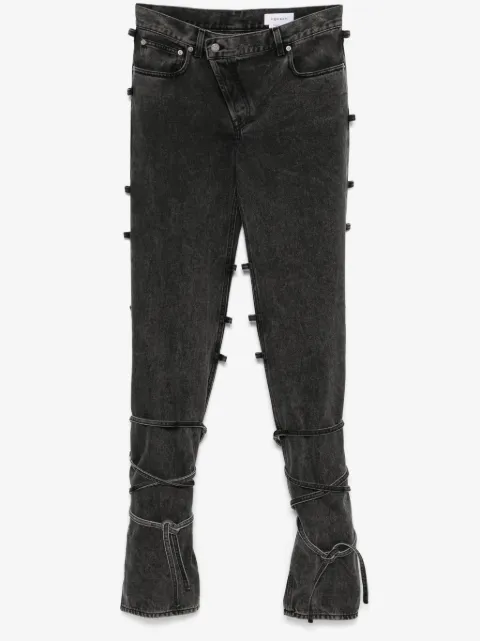 Alexander McQueen jeans con moño