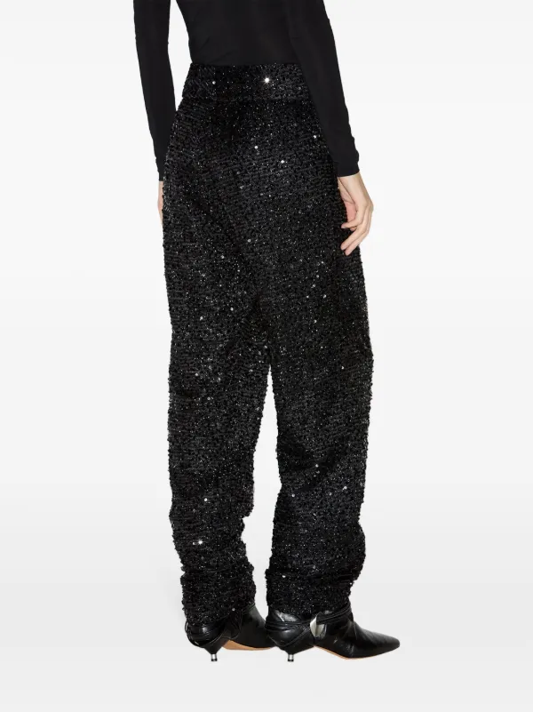 ISABEL MARANT Aras Trousers Black FARFETCH JO
