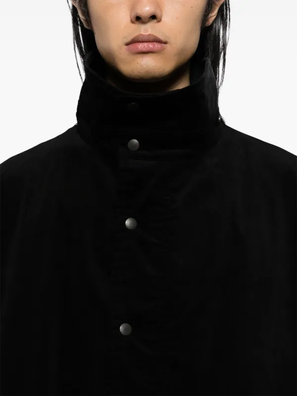 Yohji Yamamoto Hooded Trench Coat | Black | FARFETCH