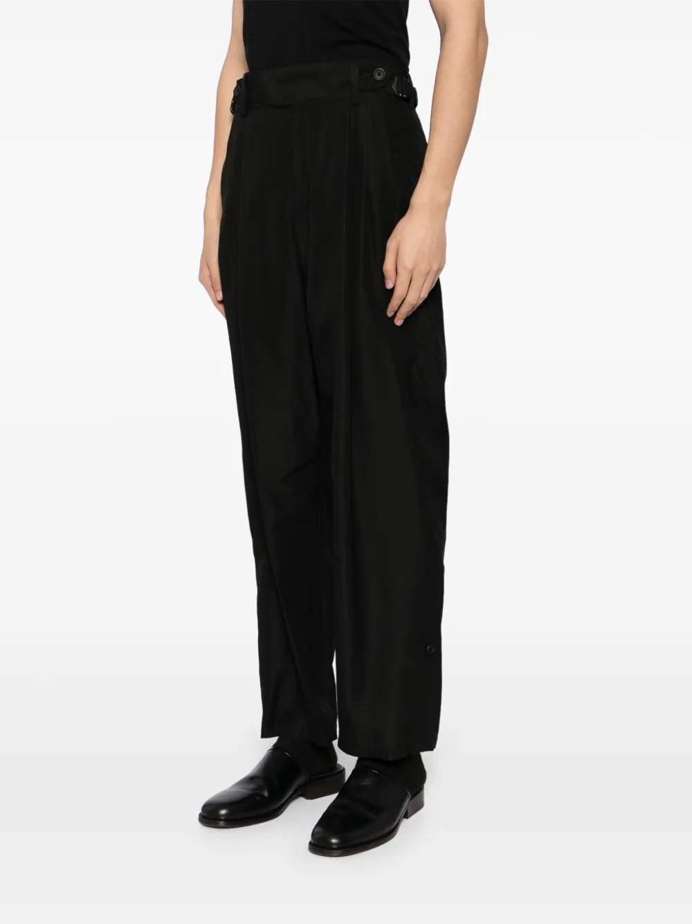Yohji Yamamoto シルク パンツ | ブラック | FARFETCH JP