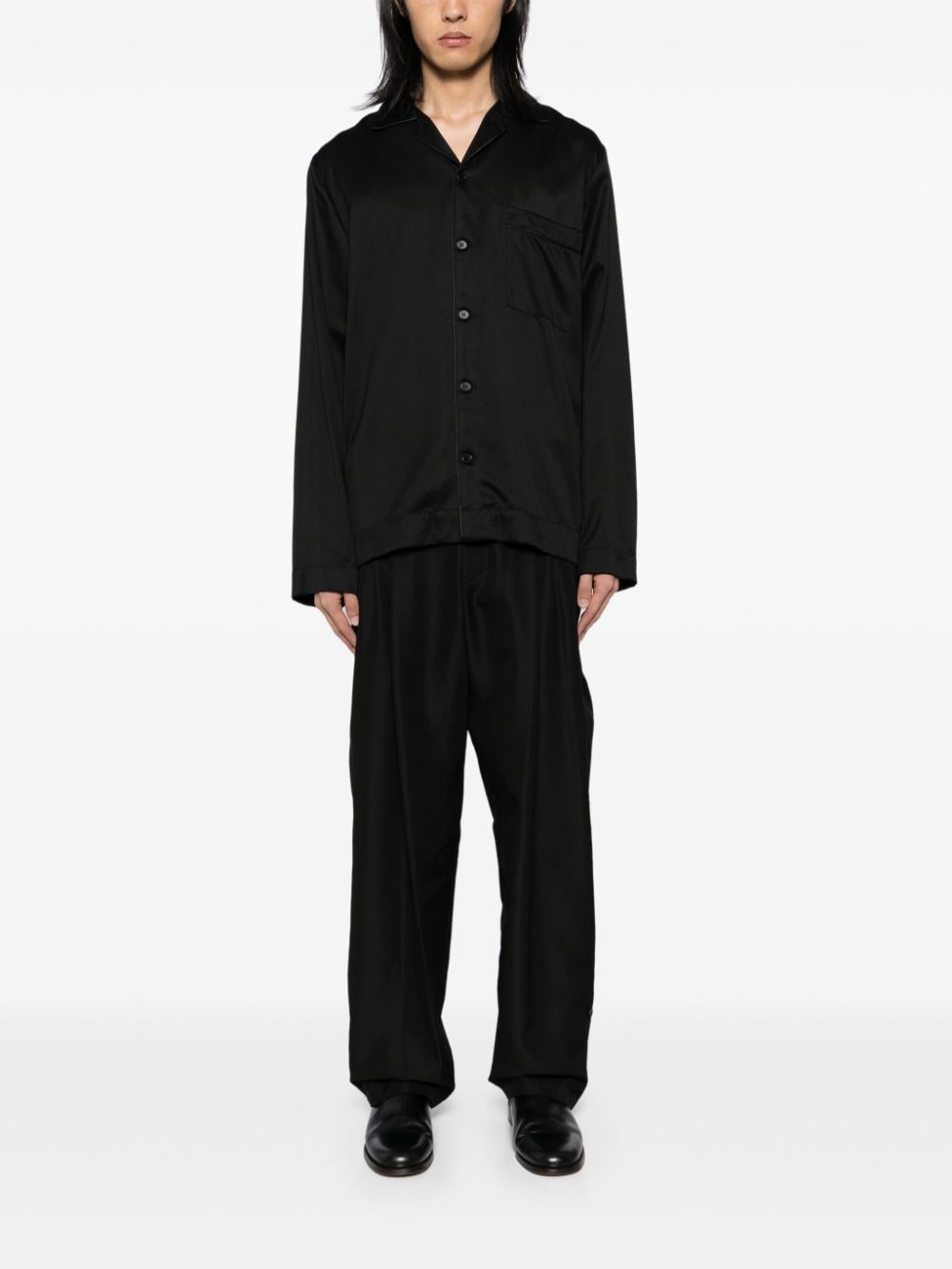 Yohji Yamamoto Straight broek - Zwart