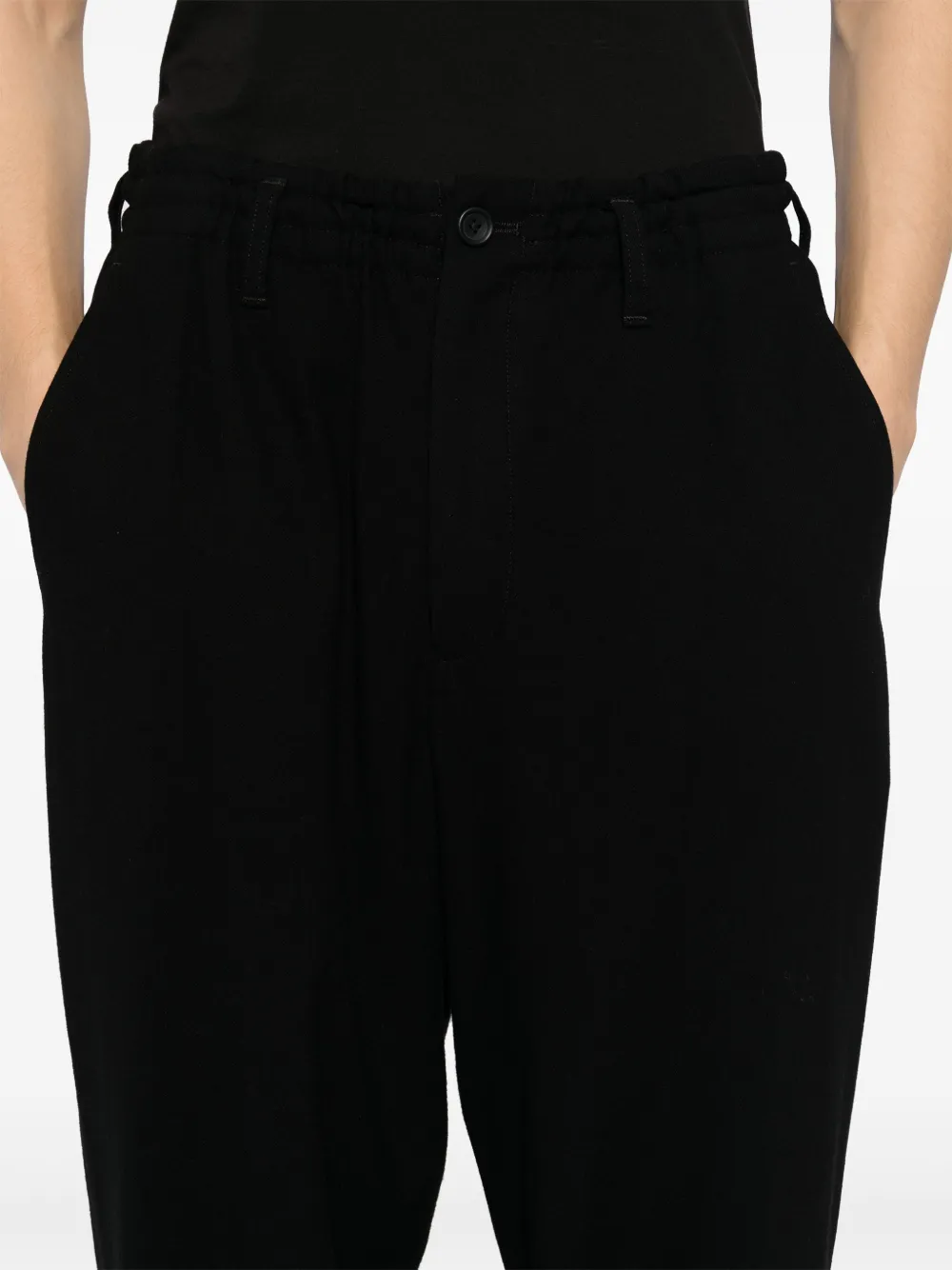 Yohji Yamamoto Broek met steekzakken Zwart