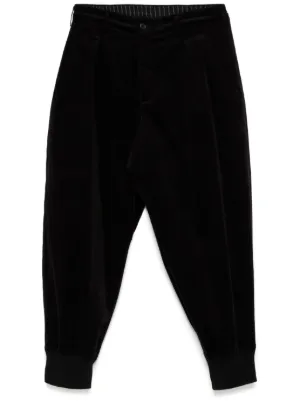 Black Comme Des Garçons プリーツディテール パンツ | ブラック